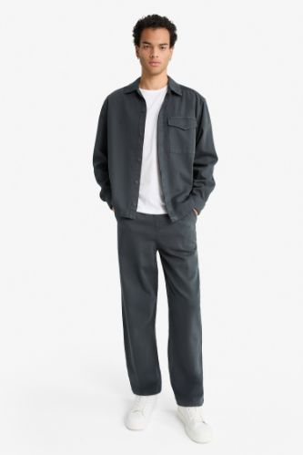 Pantalon Baggy en gabardine