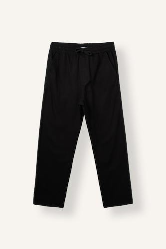 Erkek Siyah %100 Pamuk Baggy Fit Pantolon