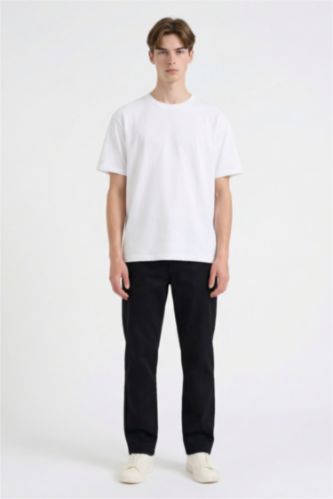 Pantalon à taille avec cordon Coupe large