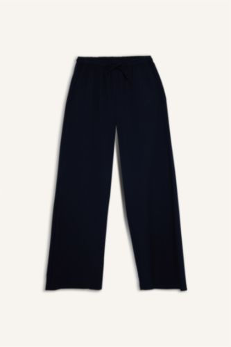 Wide Leg Çift Cepli Normal Bel Standart Boy Pantolon