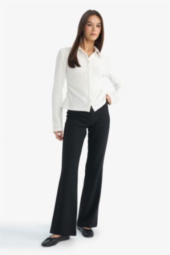 Flare Fit Regular Waist Trousers