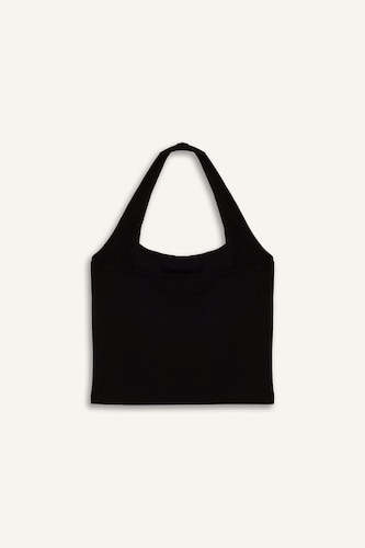 Slim Fit Halter Collar Tank Top