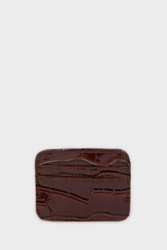 Woman Faux Leather Card Holder