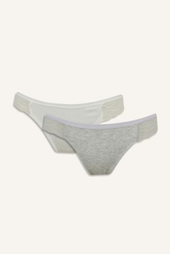 Lot de 2 Culottes brésiliennes avec dentelle de Fall in Love
