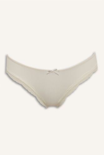 نساء بيج فاتح كلوت برازيلي ميكرو بتفاصيل دانتيل