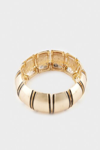 Woman Golden Bangle Bracelet