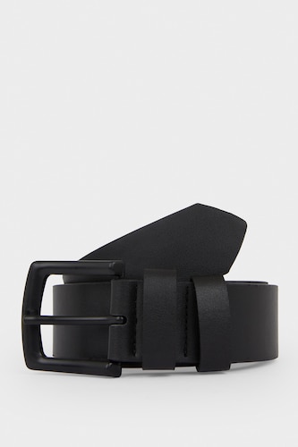 Man Rectangular Buckle Faux Leather Casual Belt