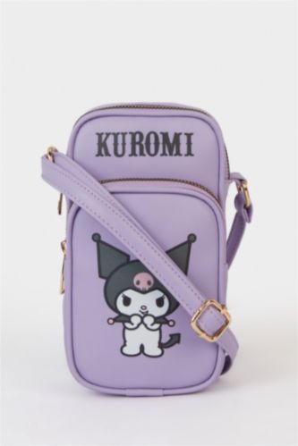 Young Girls - Teen Girls Lilac Printed Phone Bag