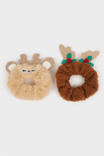 Kadın Yılbaşı Temalı 2'li Lastik Toka