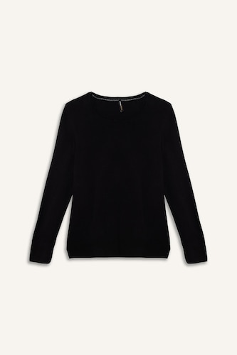 Regular Fit Crew Neck Knitted Pullover