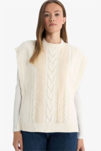 Regular Fit Crew Neck Knitwear Vest