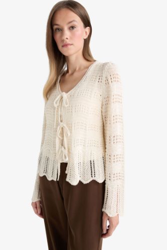 Regular Fit V-Neck Knitwear Cardigan
