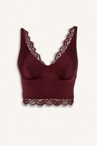 Satin Lace Top