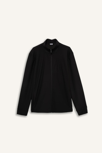 DeFactoFit Standard Fit Stand Collar Zippered Sweatshirt