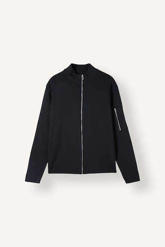 Bomber en maille à fermeture zippée et poches Coupe standard