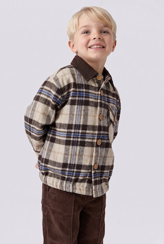 Baby Boy Checked Flannel Long Sleeve Shirt