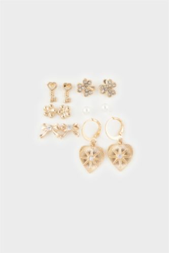 Kadın 6'lı Gold Küpe