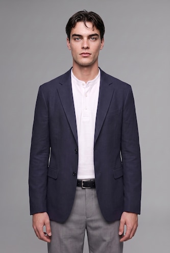MAN NAVY Slim Fit Blazer
