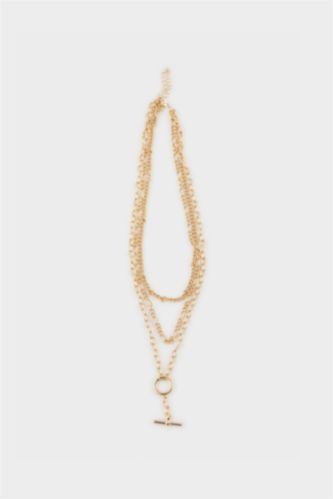 Kadın 3'lü Gold Kolye