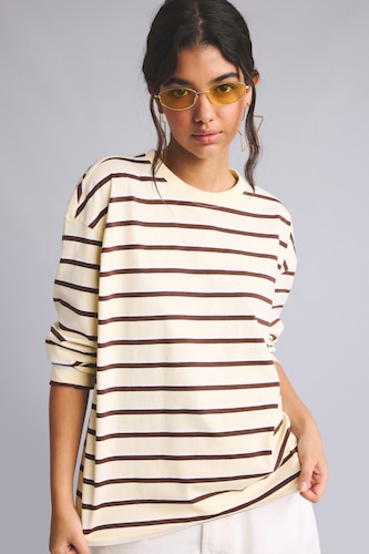 Women Sand Loose Fit Sweatshirt