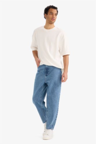 Balloon Fit кең балақты джинс шалбар