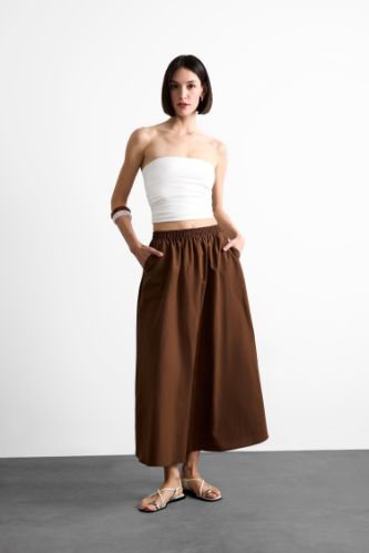 Beli Lastikli Cepli Maxi Etek