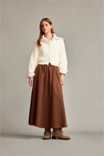 Beli Lastikli Cepli Maxi Etek