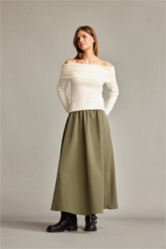 Beli Lastikli Cepli Maxi Etek