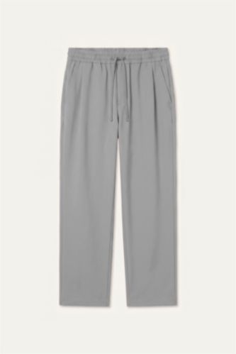 Erkek Gri Melanj Barrel Fit Pantolon