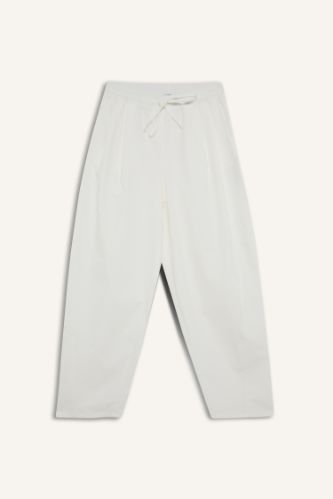 Coool Barrel Fit Normal Bel Poplin Pantolon