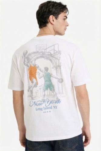 MAN White Boxy Fit Short Sleeve T-Shirt