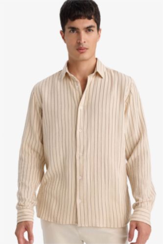 MAN Beige Cotton Shirt