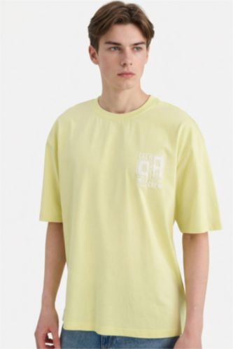 Футболка с принтом из 100% хлопка Boxy Fit