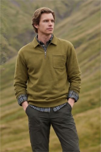 Yarım Fermuarlı Sweatshirt