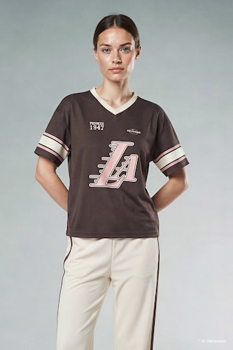 NBA Los Angeles Lakers Oversize Fit Tulle T-Shirt