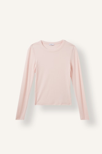 Slim Fit Crew Neck Camisole Long Sleeve T-Shirt
