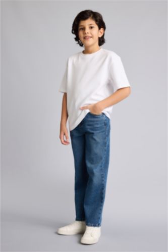 Wide Leg Denim Trousers
