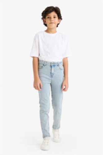 BOYS & TEENS Light Blue Slim Fit Denim Trousers