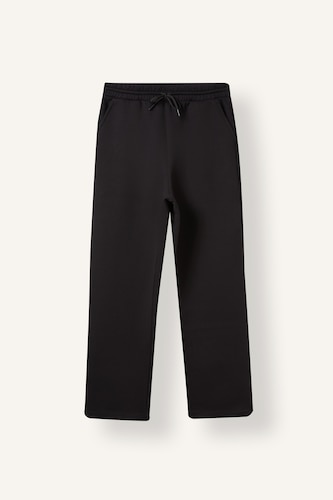 MAN Black Normal Waist Relax Fit Trousers