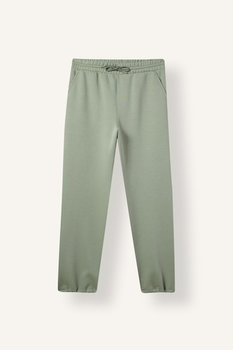 Men Light Khaki Relax Fit Elastic Waist Sweatpants