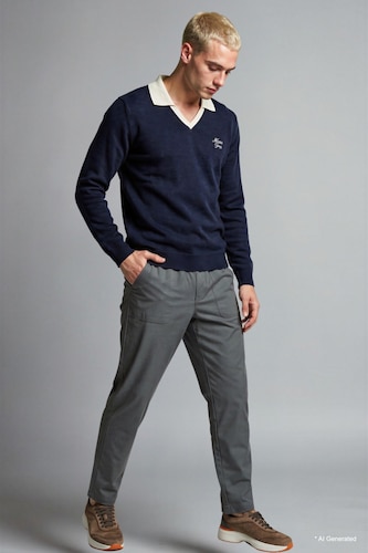 MAN Black Premium Relax Fit Trousers