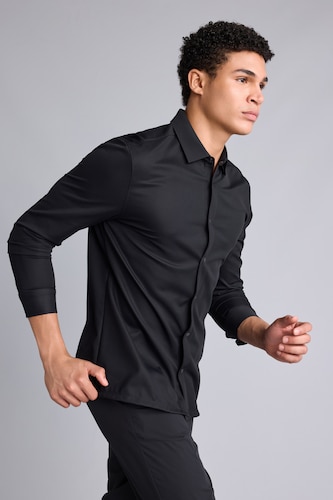 Ерлер қара Slim Fit жейде