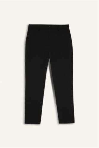 Erkek Siyah Tailored Fit Pantolon