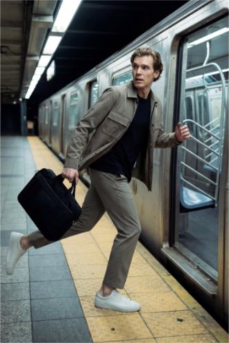 Erkek Haki Taılored Fıt Pantolon