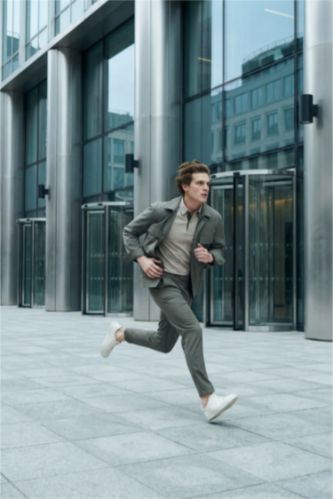 Erkek Meşe Yeşili Taılored Fıt Pantolon