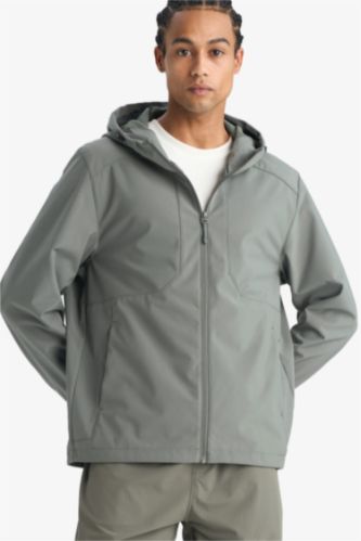 Regular Fit жел өткізбейтін су итергіш капюшоны бар найзағайлы куртка