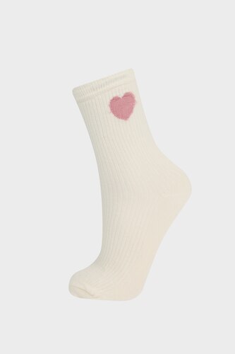 Girl 5 Piece Cotton Long Socks