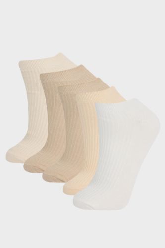 Kız Çocuk 5'li Pamuklu Patik Çorap