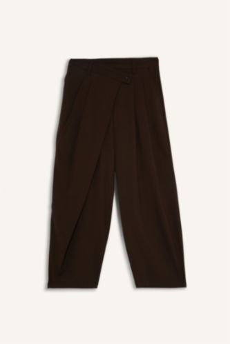 Baggy Fit Fermuarlı Normal Bel Standart Boy Pantolon