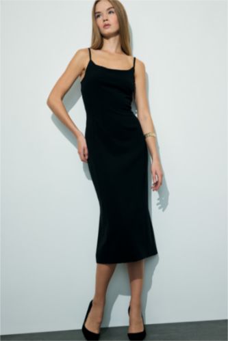 Bodycon Strappy Midi Dress